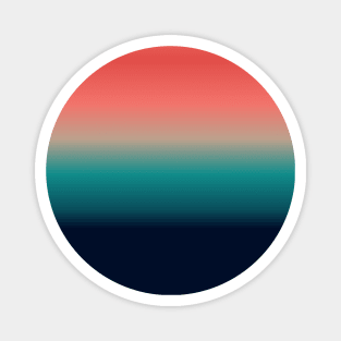 Indie Gradients - Red Set Sea Magnet